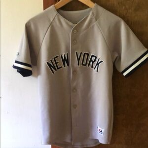 Majestic Tan New York Baseball Jersey